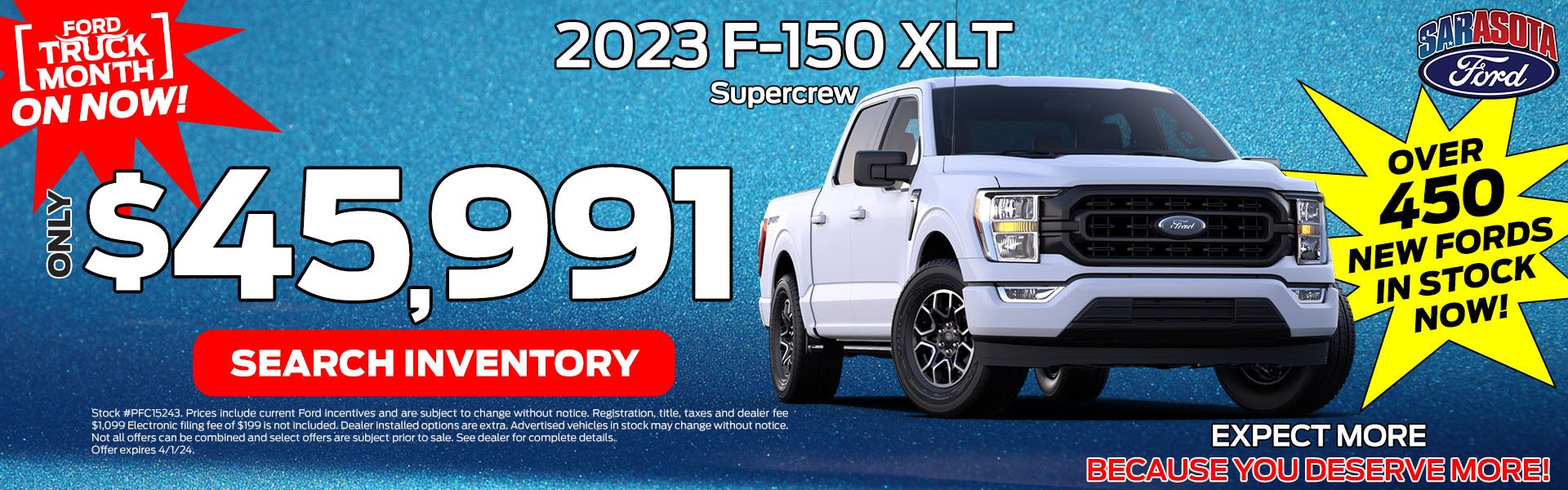 $45,991 promise price on F-150 XLT at Sarasota Ford