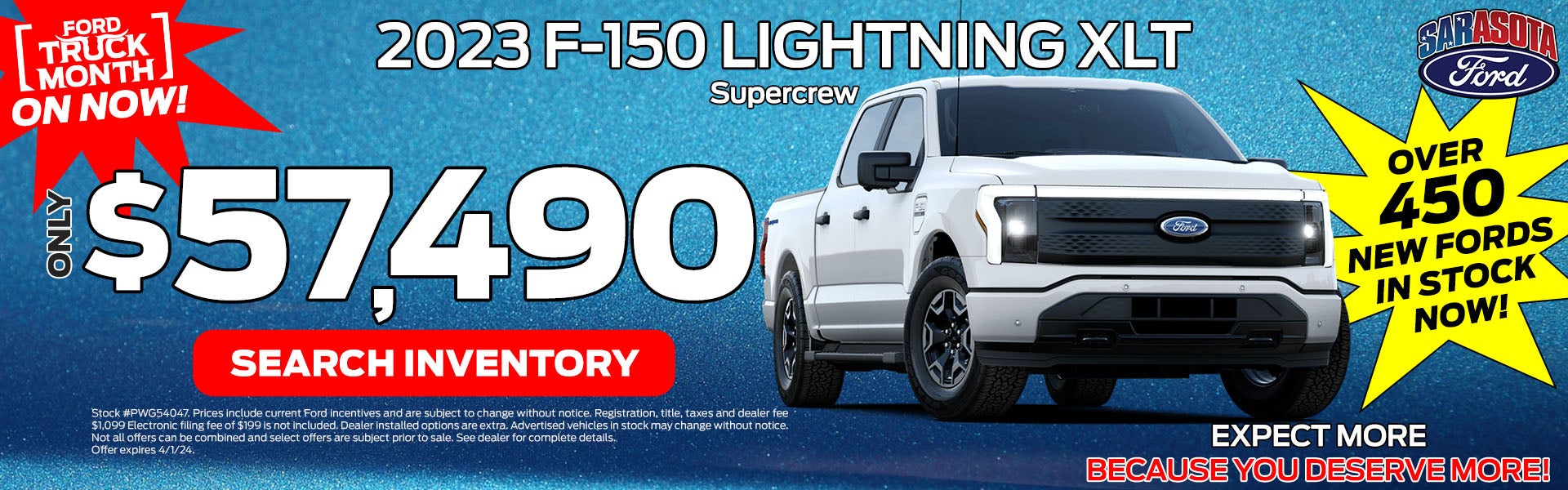$57,490 promise price on F-150 Lightning XLT @ Sarasota Ford