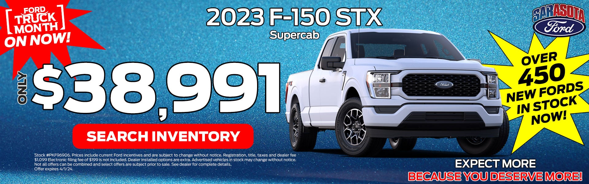 $38,991 promise price on F-150 XL STX at Sarasota Ford